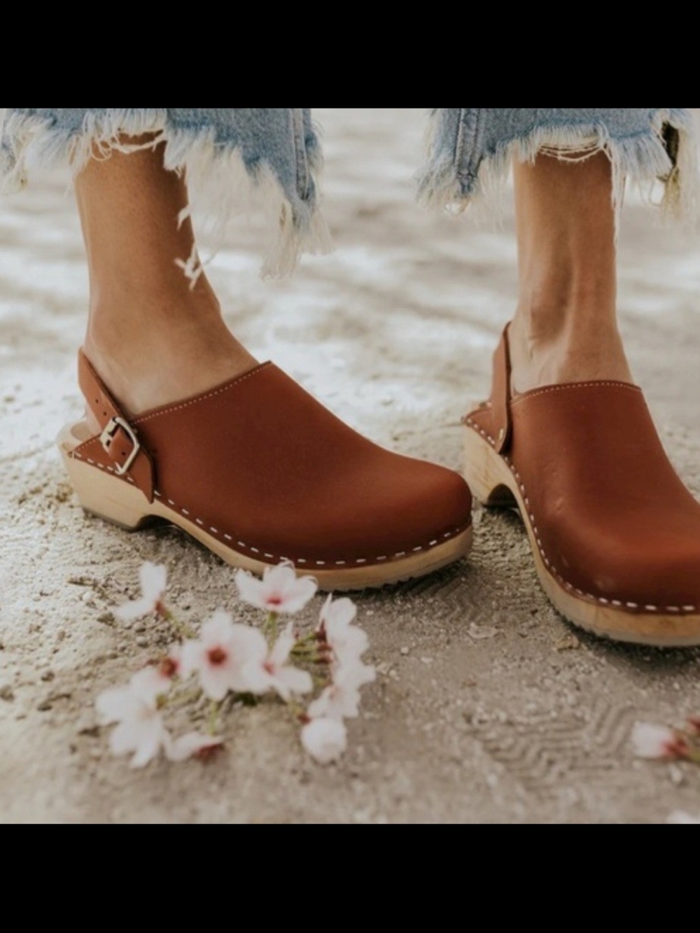 MIA Free People Alma Swedish Leather Clogs Luggage Size 37